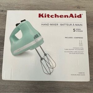 KitchenAid 5 Ultra Power Speed Hand Mixer - KHM512, Ice Blue